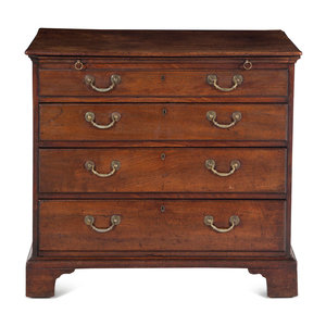 Appraisal: A George III Mahogany Bachelor's Chest Late th Century with