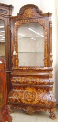 Appraisal: INLAID CORNER CABINET