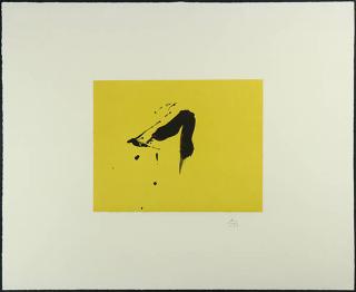 Appraisal: Print by Robert Motherwell Robert Motherwell American - Black Sun