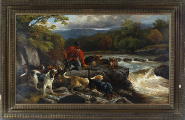 Appraisal: The Otter Hunt by John Sargent Noble British - Oil