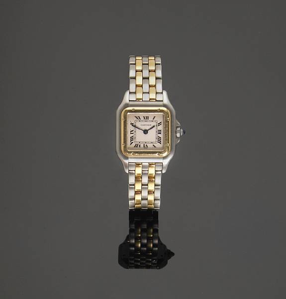 Appraisal: A lady's quartz bracelet wristwatch Cartier Swiss Santos signed Cartier