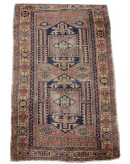 Appraisal: Hand Woven Persian Tribal Rug ' x ' Wool Iran