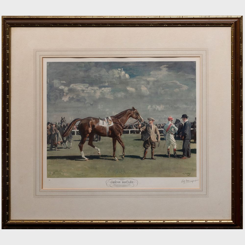 Appraisal: After Alfred Munnings - Cr me Brul e Offset lithograph