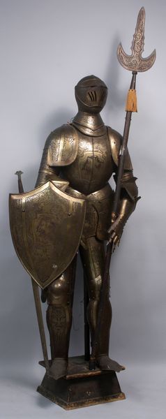 Appraisal: th Century complete suit of armor including shield sword and