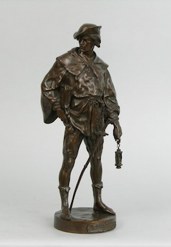 Appraisal: Emile Louis Picault French - Escholier th Century Bronze with