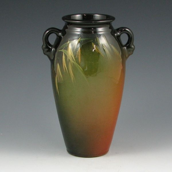 Appraisal: Roseville Rozane vase signed Myers with delicate Oriental influenced leaves