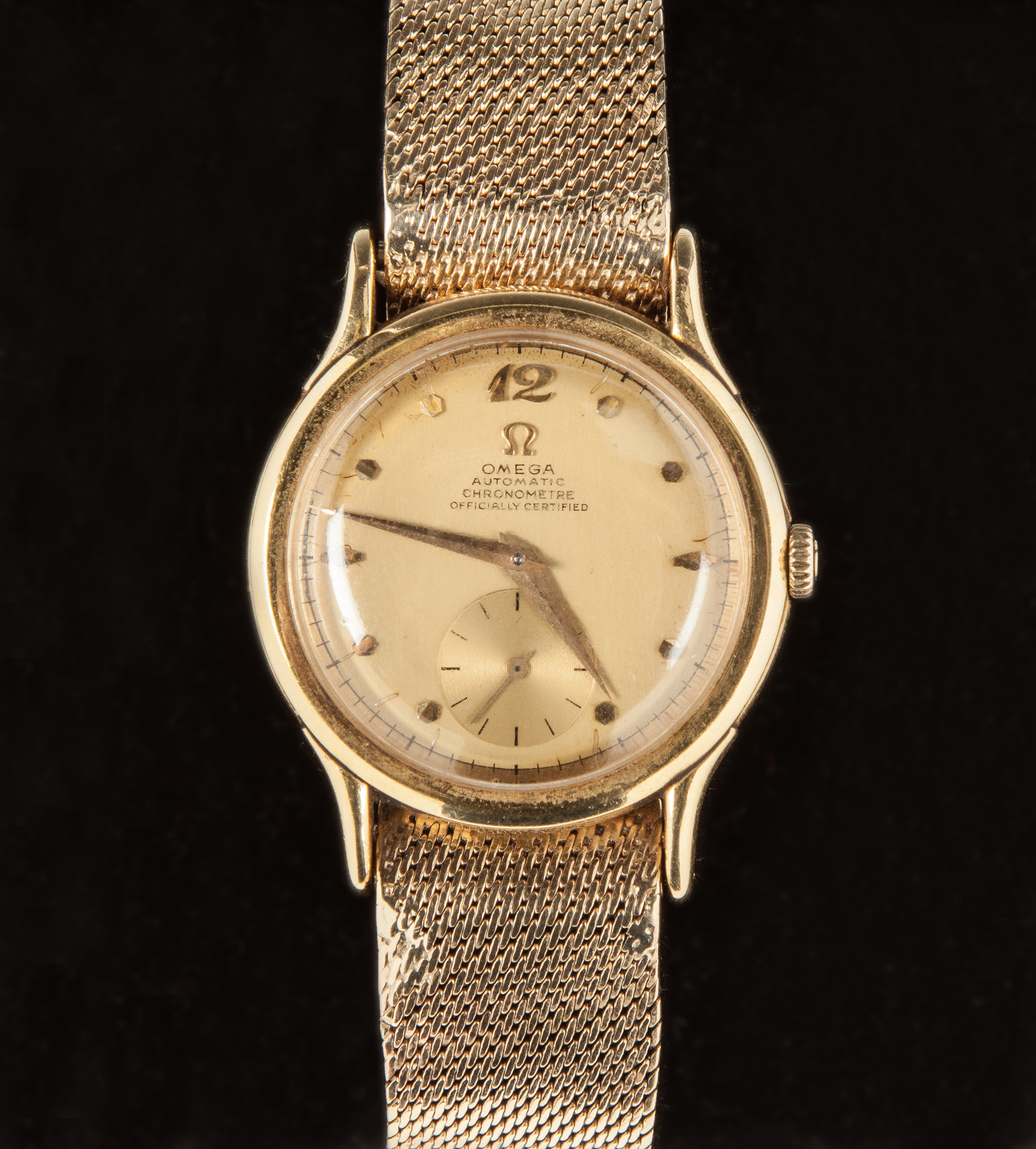 Appraisal: Vintage Omega K Gold Automatic Chronometer Watch dwt