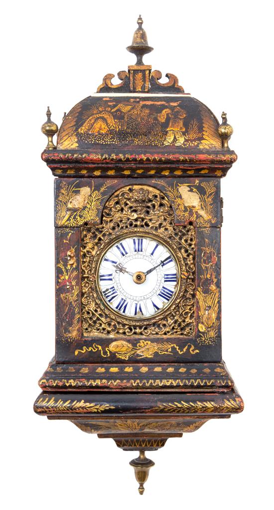 Appraisal: Sale Lot A Continental Japanned Bracket Clock th century having