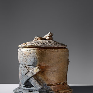 Appraisal: Don Reitz - Covered Jar fired stoneware signed 'Reitz '