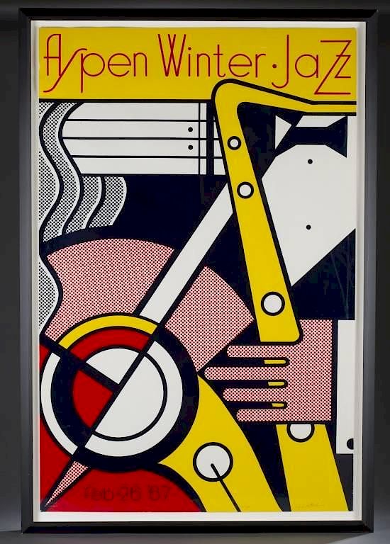 Appraisal: Lichtenstein Aspen Winter Jazz Serigraph Lichtenstein Roy American - Aspen