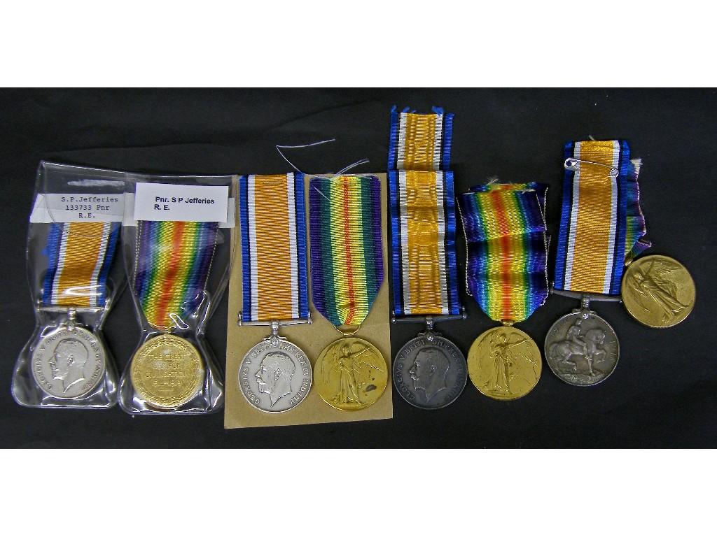 Appraisal: Four pairs of Great War Victory and British War medals