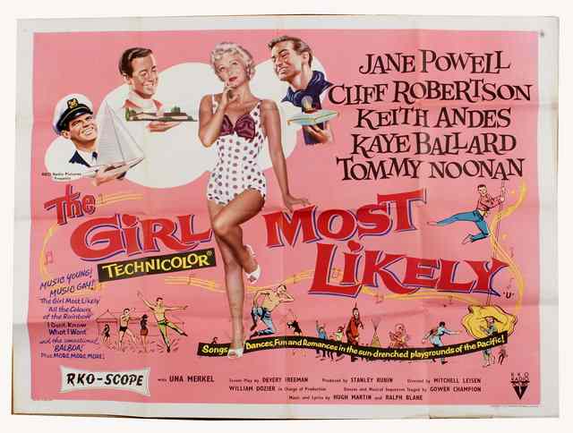 Appraisal: THE GIRL MOST LIKELY Universal International comedy starring Jane Powell