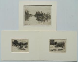 Appraisal: Francis Seymour Haden etchings Francis Seymour Haden English - -