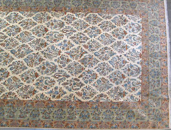 Appraisal: A Kashan carpet size approximately ft in x ft in