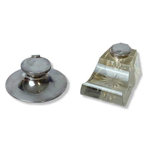 Appraisal: A Silver Arthur John Zimmermann Inkwell together with another Silver