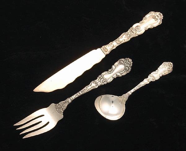 Appraisal: An assembled sterling partial flatware setGorham Mfg Co Providence RIImperial