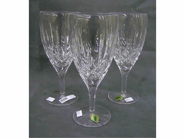 Appraisal: Three Waterford Crystal Lismore pattern red wine glasses