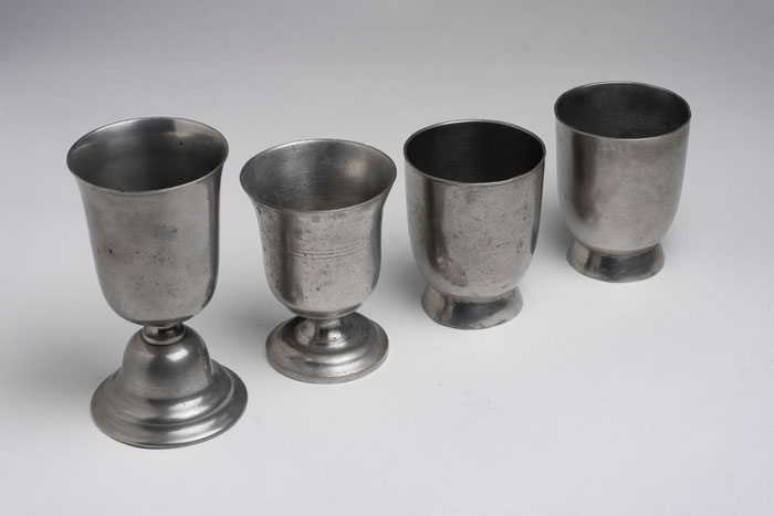 Appraisal: PEWTER CHALICE ATTRIBUTED TO ISRAEL TRASK - Beverly Massachusetts circa