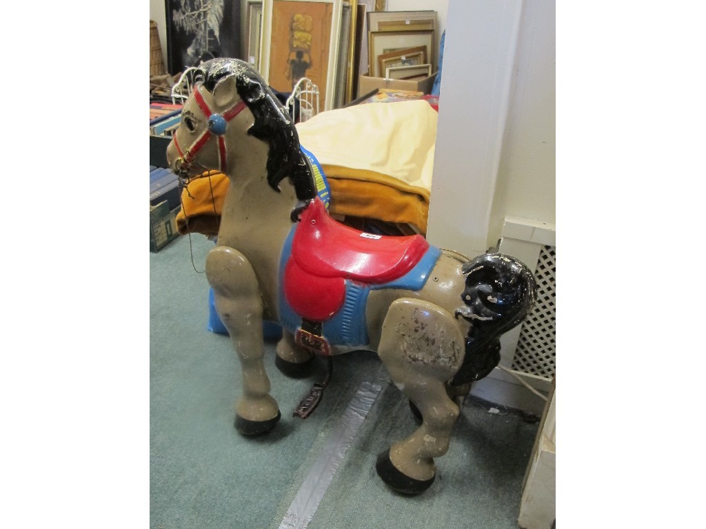 Appraisal: Child's 'Mobo' painted Tin Plate rocking horse