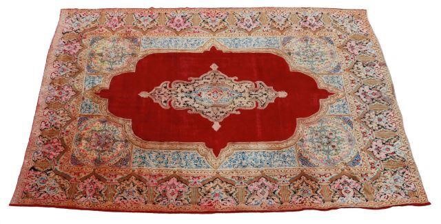 Appraisal: Hand-tied Persian Mahal rug approx ' l ' w