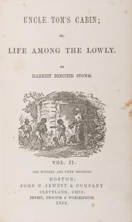 Appraisal: Stowe Harriet Beecher Uncle Tom s Cabin or Life Among