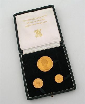 Appraisal: Isle of Man Elizabeth II Proof Set of Gold Coins