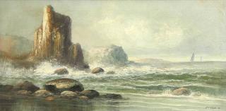 Appraisal: Painting William Trost Richards William Trost Richards American - Rocky