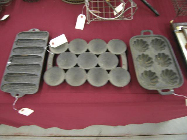 Appraisal: Antique Cast Iron Muffin Pans Wagner others