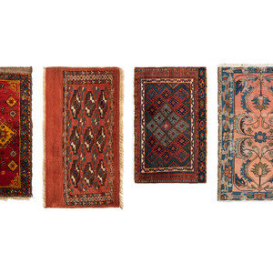 Appraisal: Four Persian Wool Area Rugs th Century Largest feet inches