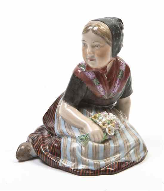 Appraisal: A Royal Copenhagen Porcelain Figure Carl Martin-Hansen Faroe Islands depicting