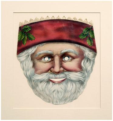 Appraisal: Group assorted Christmas ephemera sheet of die-cut chromolithographed Santa Claus