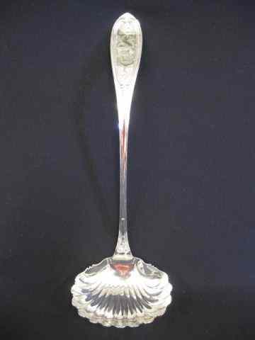 Appraisal: American Coin Silver Soup Ladle byWood Hughes olive pattern handle