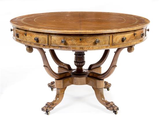 Appraisal: Sale Lot A Regency Mahogany Rent Table th century the