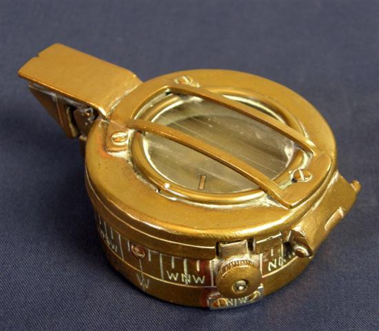 Appraisal: Brass military compass