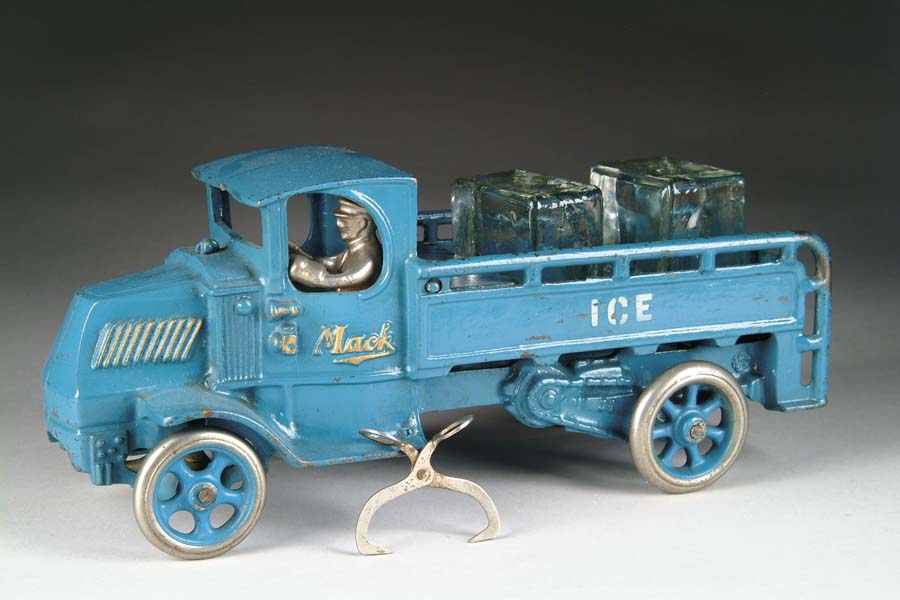 Appraisal: ARCADE MACK ICE TRUCK Large Mack ice truck with cast