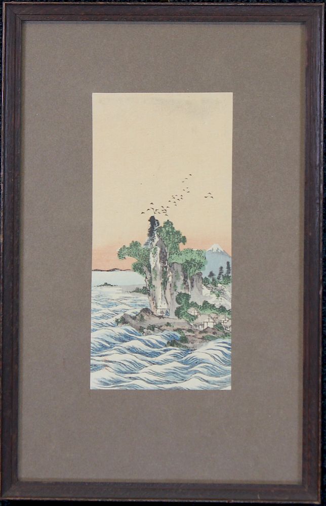 Appraisal: Antique Japanese Woodblock Print Antique Japanese Woodblock Print Sight Size