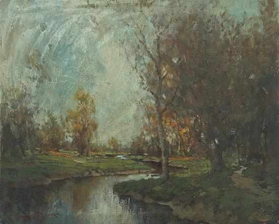 Appraisal: George Thompson Pritchard California - BEND IN THE RIVER oil