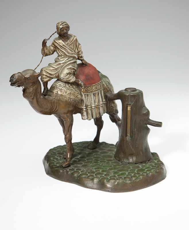 Appraisal: Late th early th century Austrian unmarked depicting a rider