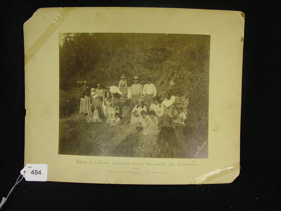 Appraisal: NATIVE AMERICAN PHOTO REDWOOD CREEK CAL A S Ericson Abcata