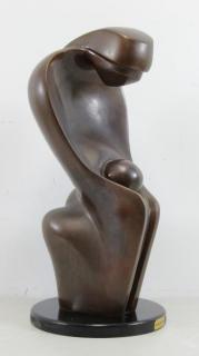 Appraisal: SENDOWSKI Moshe Bronze Motherhood Signed 'Sendowski M' and numbered Moshe