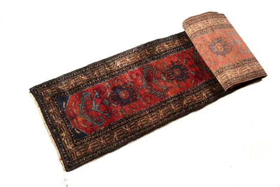 Appraisal: ORIENTAL RUNNER Mid th century Ingeles in shades of red