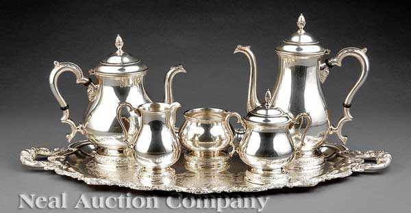 Appraisal: An American Sterling Silver Coffee and Tea Service International Silver