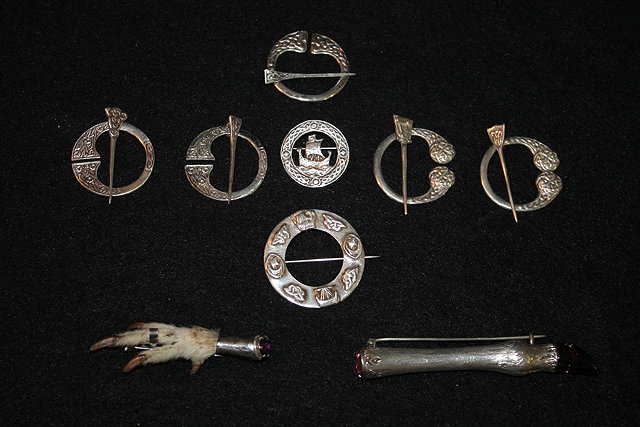 Appraisal: A COLLECTION OF CELTIC STYLE JEWELLERY including a claw brooch