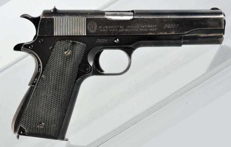 Appraisal: Ejercito Argentino Double Action Pistol Description Serial Clip-fed semi-automatic Metal