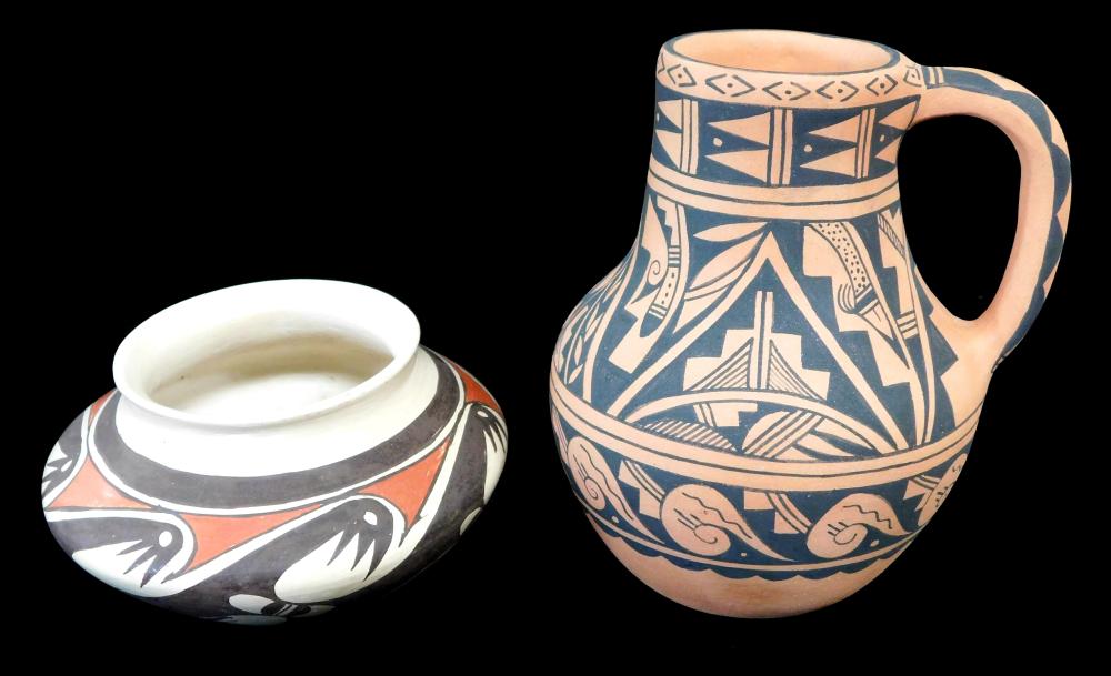 Appraisal: Hopi and Jemez Pueblo pottery by Clinton Polacca Nampeyo and