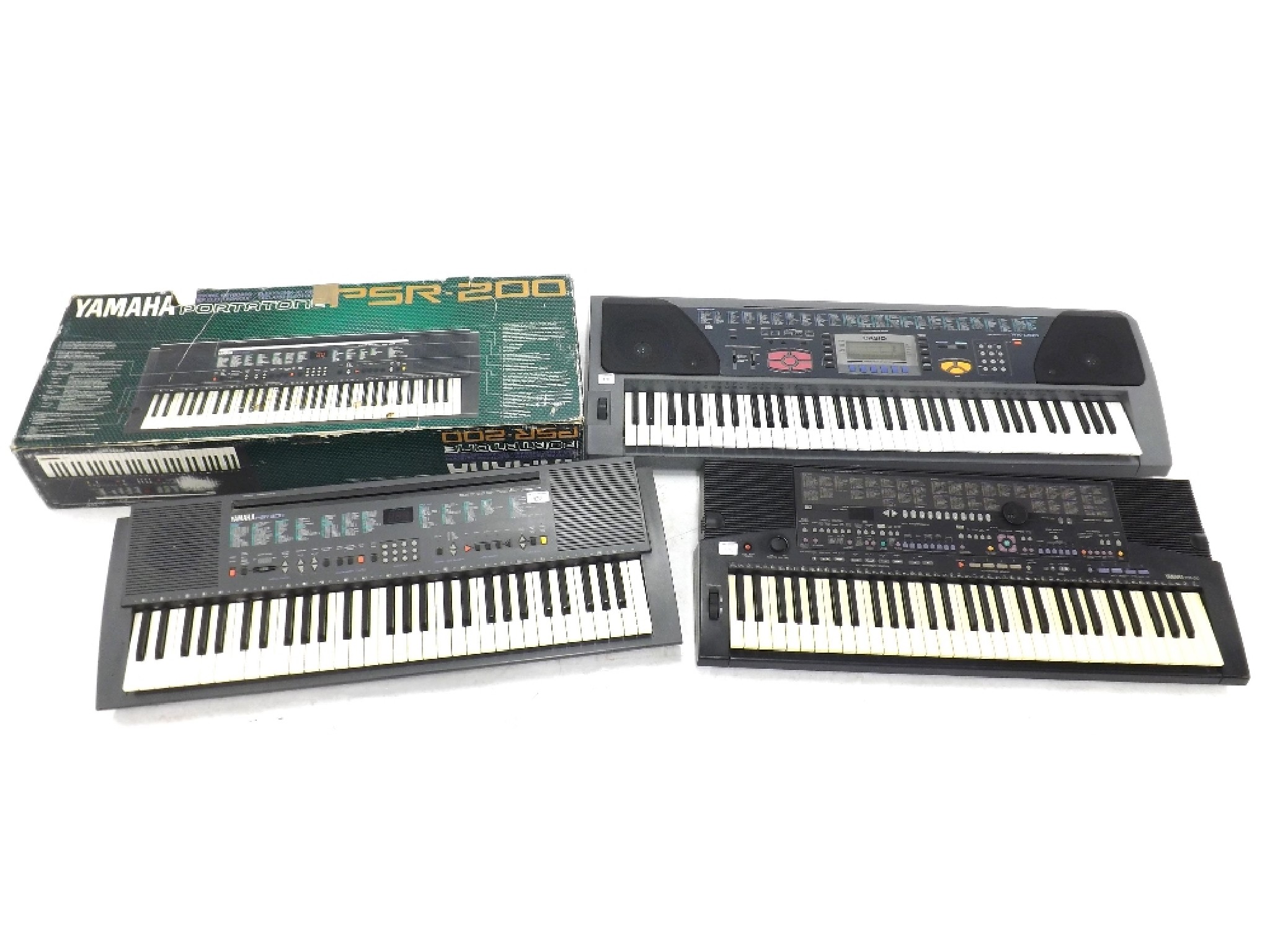 Appraisal: Yamaha PSR keyboard together with a Yamaha PSR- keyboard and