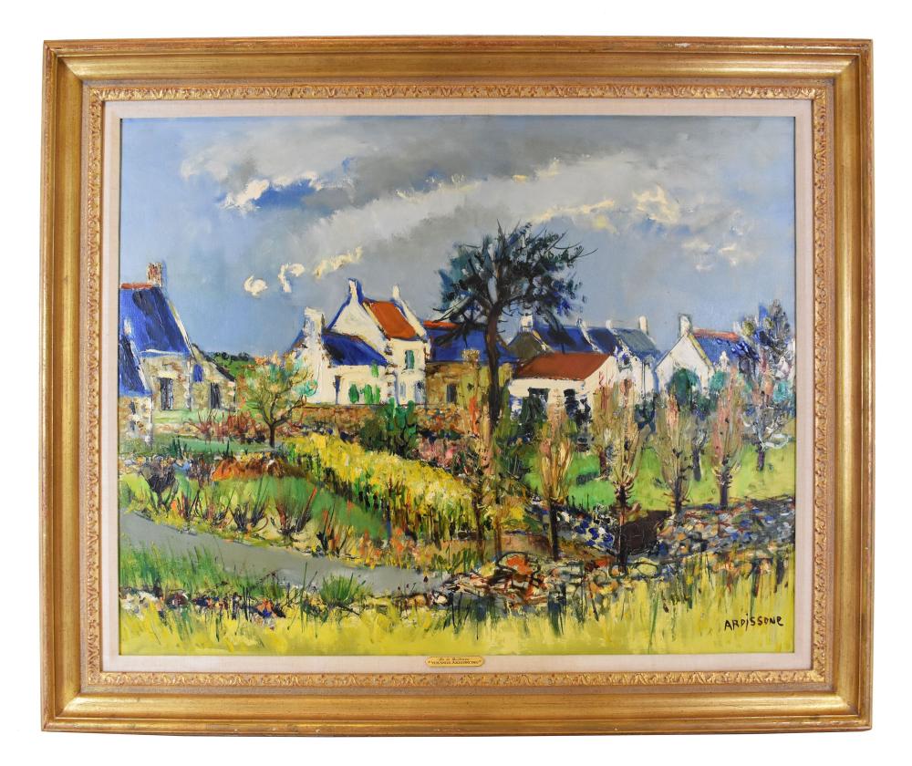 Appraisal: YOLANDE ARDISSONE FRENCH B PAINTINGLle de Quiberon Signed l r