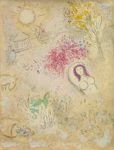 Appraisal: Marc Chagall Russian French - Chlo from Daphnis and Chlo