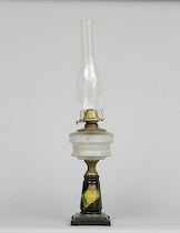 Appraisal: Oil Lamp American circa early th Century Oil lamp with