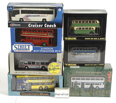 Appraisal: Trux Collectors Model Busrama a mixed group of Buses To